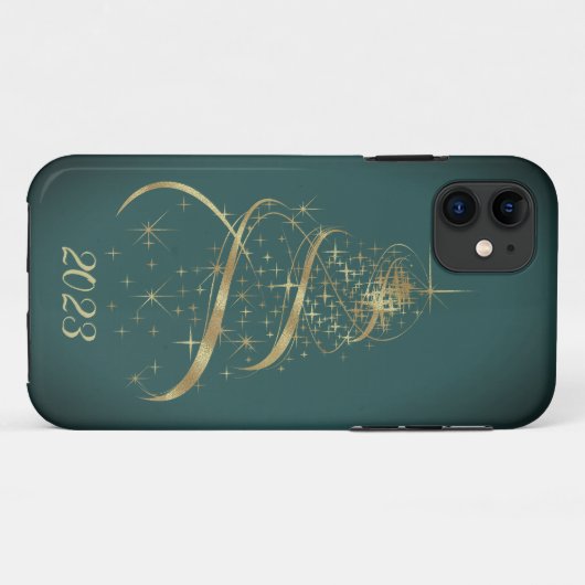 Gold Weihnachtsbaum iPhone Fälle Case-Mate iPhone Hülle (Rückseite (Horizontal))