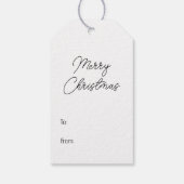 Gold Weihnachtsbaummuster auf dunkelrot Geschenkanhänger (Rückseite)