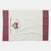 Gold Weihnachtsbrände Weihnachten Geschirrtuch (Horizontal)