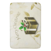 Gold Weihnachtsgeschenk Bath Mat Badematte (Vorderseite Vertikal)