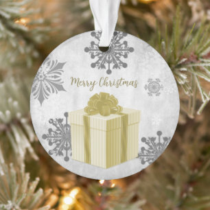 Gold Weihnachtsgeschenk Feiertag Ornament