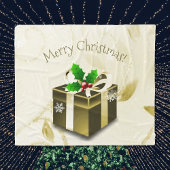 Gold Weihnachtsgeschenk Fleece Blanket