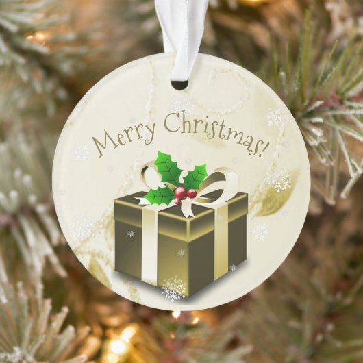 Gold Weihnachtsgeschenk Ornament (Baum)