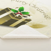 Gold Weihnachtsgeschenk Sherpa Blanket Sherpadecke (3/4)