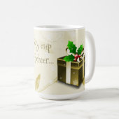 Gold Weihnachtsgeschenk Tasse (VorderseiteRechts)
