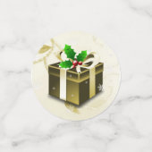 Gold Weihnachtsgeschenk Tisch Confetti Konfetti (Klein Vorderseite)