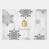Gold Weihnachtsgeschenke Wrapping Paper Sheets Geschenkpapier Set (Vorderseite)