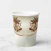 Gold Weihnachtsglocken Holiday Paper Cups Pappbecher (Rechts)
