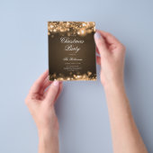 Gold WeihnachtsLICHTEN Einladungsprogramm & Menü (Gruppe)