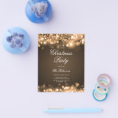 Gold WeihnachtsLICHTEN Einladungsprogramm & Menü (Einzeln)