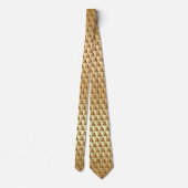 Gold Weihnachtsmannmütze Holiday Neck Tie Krawatte (Rückseite)