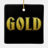 Gold Weihnachtsschmuck (Rückseite)