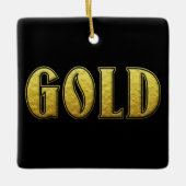 Gold Weihnachtsschmuck (Vorderseite)