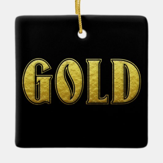 Gold Weihnachtsschmuck (Vorderseite)