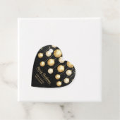 Gold Weihnachtsschmuck auf schwarz Geschenkanhänger (Beispiel)