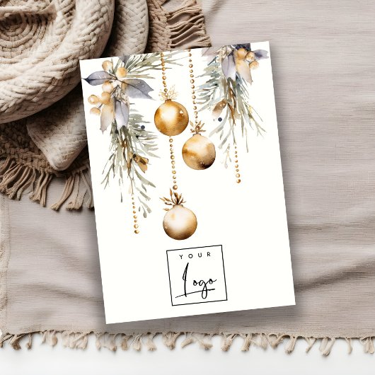 Gold Weihnachtsschmuck-Logo Offering Stud Holder Visitenkarte