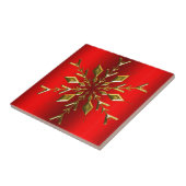 Gold Weihnachtsstern in Red Fliese (Seite)