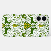 Gold Weihnachtswald Hirsche Vögel im Blut Case-Mate iPhone Hülle (Rückseite (Horizontal))