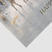 Gold Weihnachtswaschpapier Seidenpapier (Detail)