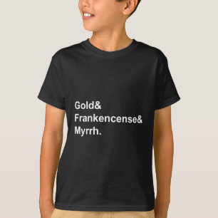 Gold Weihrauch und Myrrhe Geschenke der Weisen T-Shirt
