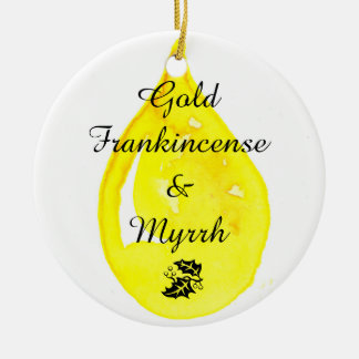 Gold, Weihrauch und Myrrhe. Verzierung Keramik Ornament