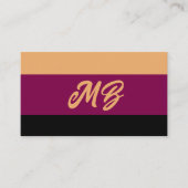 Gold Wein und schwarze Farbblöcke generisch Visitenkarte (Vorderseite)