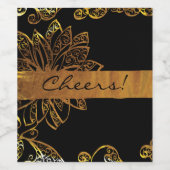 Gold Weinetikett (Einzelnes Label)