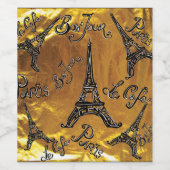 Gold Weinetikett (Einzelnes Label)