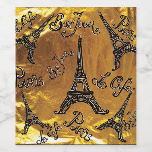 Gold Weinetikett (Einzelnes Label)