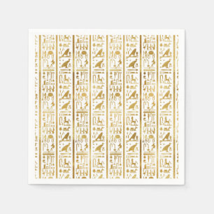 Gold & Weiß Ägyptisch Ägypten Glam Moderner Chic P Serviette