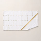 GOLD WEISS GEMUSTERT PANEL BADEZIMMER TOWEL SET (Handtuch)