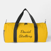 Gold & Weiß Stylisch Duffle Bag (Rückseite)