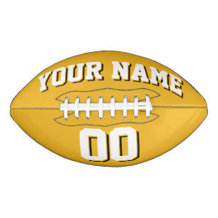 GOLD WEISS UND BLACK Custom Football