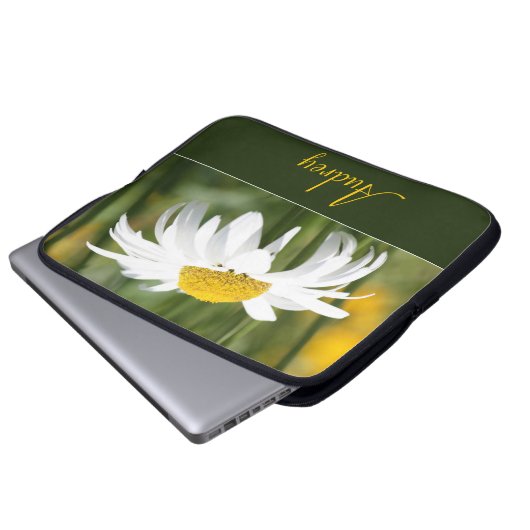 Gold weiß und grün laptopschutzhülle (Vorne Knopf)