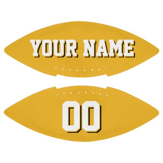 GOLD, WEISS UND SCHWARZ, kundenspezifischer Fußbal Football (Paneele)