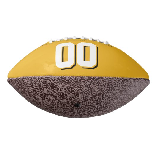 GOLD, WEISS UND SCHWARZ, kundenspezifischer Fußbal Football (Gedreht 270)