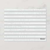 gold-weiße Streifen & Weltkarte Postkarte (Rückseite)