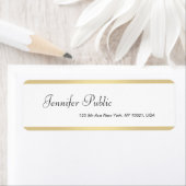 Gold Weißer handgeschriebener Name Elegant Einfach (Insitu)