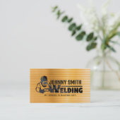 Gold Welding Slogans Business Cards Visitenkarte (Stehend Vorderseite)