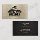 Gold Welding Slogans Business Cards Visitenkarte (Vorne/Hinten)