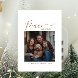 Gold Weltfrieden Family Hund Foto Weihnachten