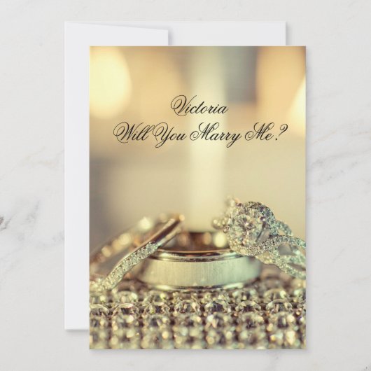 Gold werden Sie mir Namen Vorschlag einladen Einladung (Vorderseite)