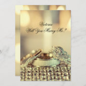 Gold werden Sie mir Namen Vorschlag einladen Einladung (Vorne/Hinten)
