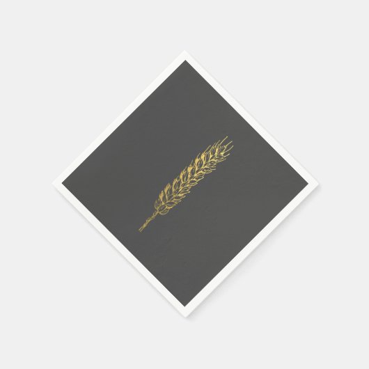 Gold Wheat Napkins Serviette (Ecke)