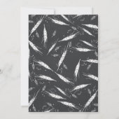 Gold Wheat Rustic Modern Fall Engagement Party Einladung (Rückseite)