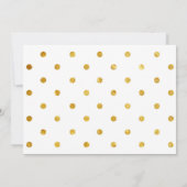 Gold Whimsical Script Foto Abschluss Card Save The Date (Rückseite)