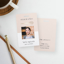 Gold Whisk Bakery / Caterer Mitarbeiter Foto ID Ausweis