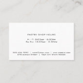 Gold Whisky | Gold Glitzer Tropfen Visitenkarte (Rückseite)