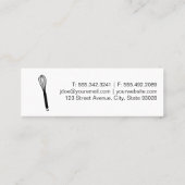 Gold Whisky Koch Mini Visitenkarte (Rückseite)