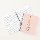 Gold Whisky Rosa Rezept Kochbuch Notizblock (Innenseite)